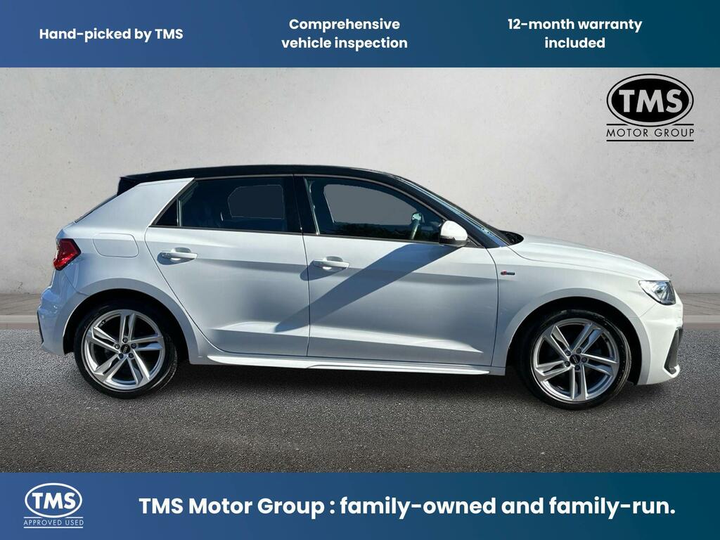 Audi A1 1.0 Tfsi 30 S Line Sportback Euro 6 Ss YP72JTX White #2