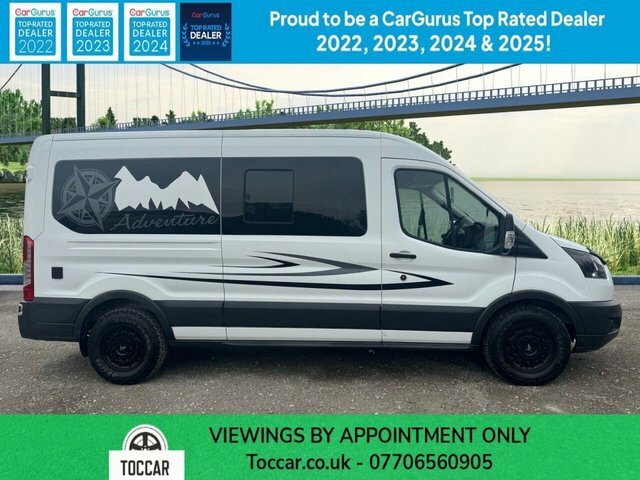 Ford Transit Custom 2.0 350 Ecoblue Campervan Fwd L3 YC19PWA White #2