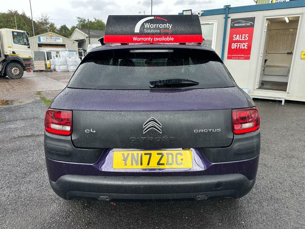 Citroen C4 Cactus Hatchback 1.2 Puretech Flair Euro 6 Ss 201 YN17ZDC Purple #5