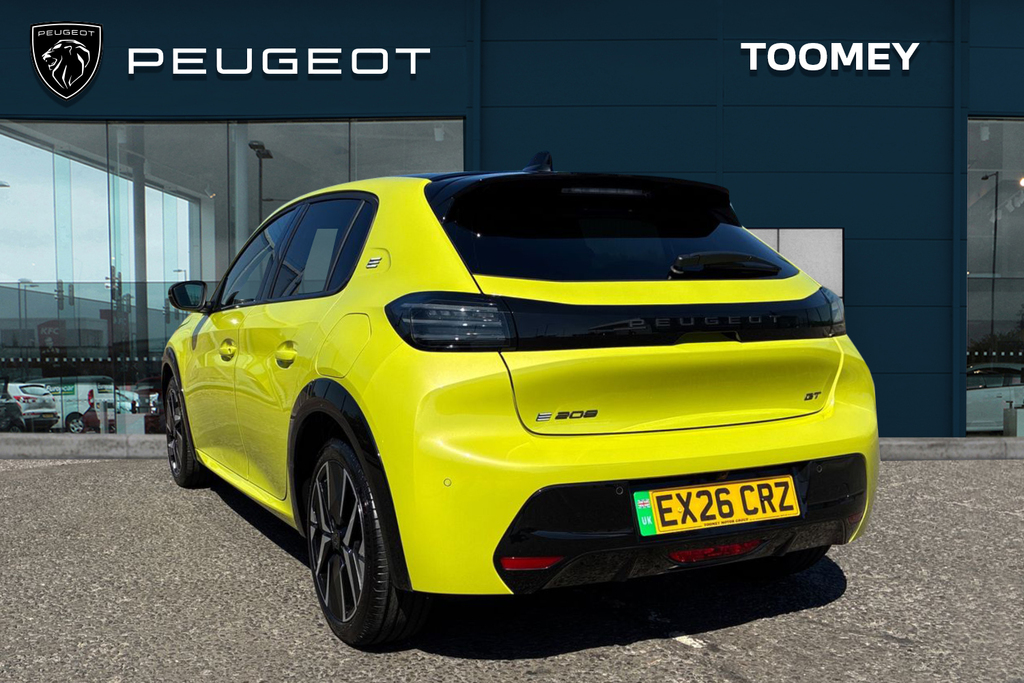 Peugeot e-208 51Kwh Gt Hatchback 11Kw Charger Yellow #2