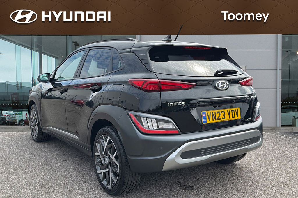 Hyundai Kona 1.6 H Gdi Ultimate Suv Hybrid Dct Euro Black #3