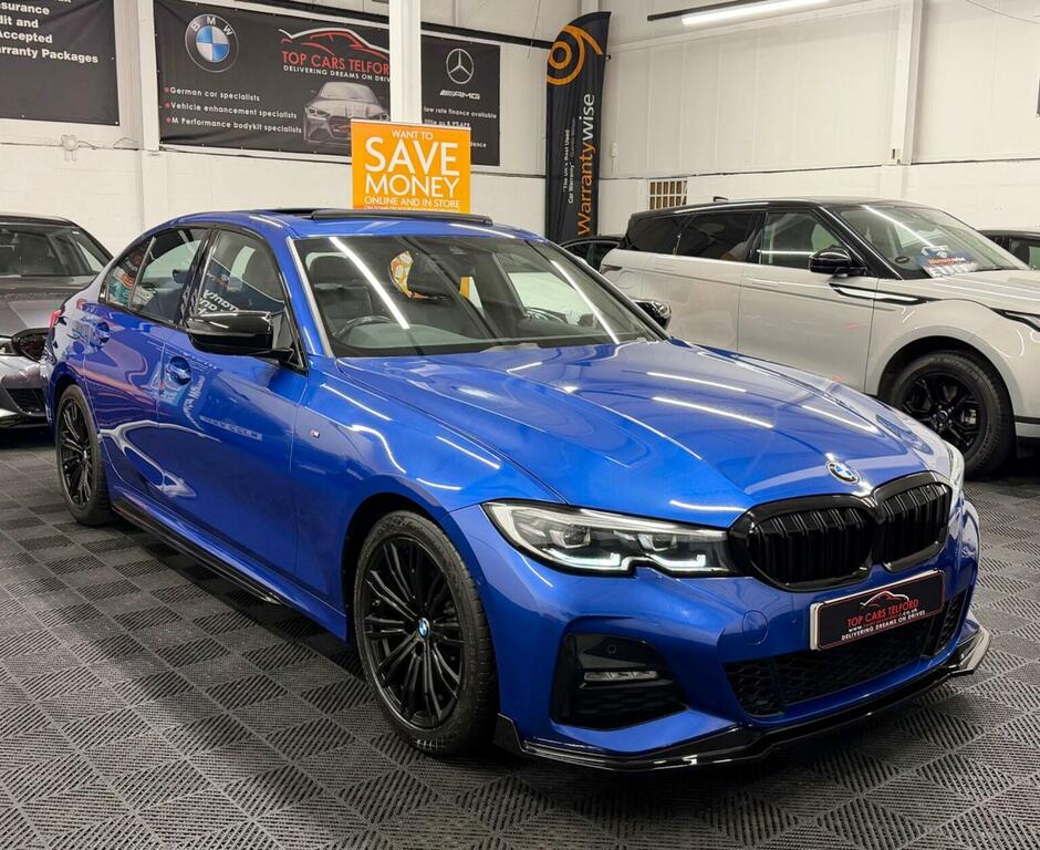 BMW 3 Series Saloon 2.0 320D M Sport Euro 6 Ss 201 FP19EXO Blue #3