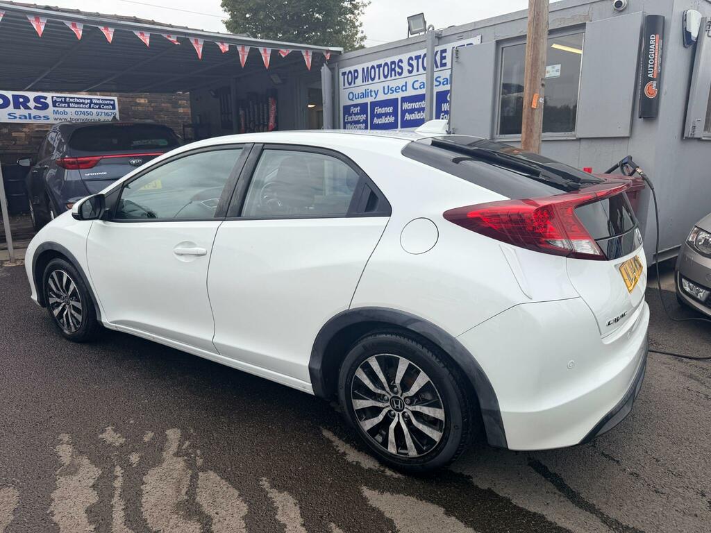 Honda Civic 1.6 I-dtec Se Plus Euro 5 Ss White #4