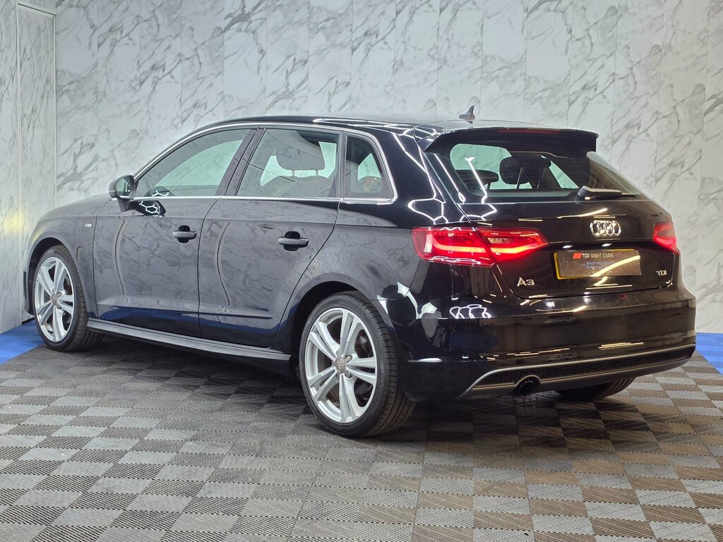 Audi A3 1.6 Tdi S Line Sportback Ss 105 Ps Black #5