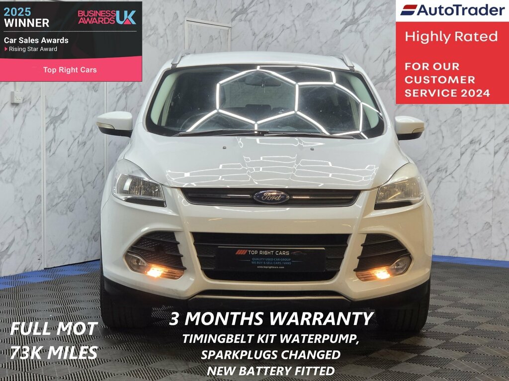 Ford Kuga 1.6T Ecoboost Zetec Suv 2Wd Ss 150 Ps Pet White #2