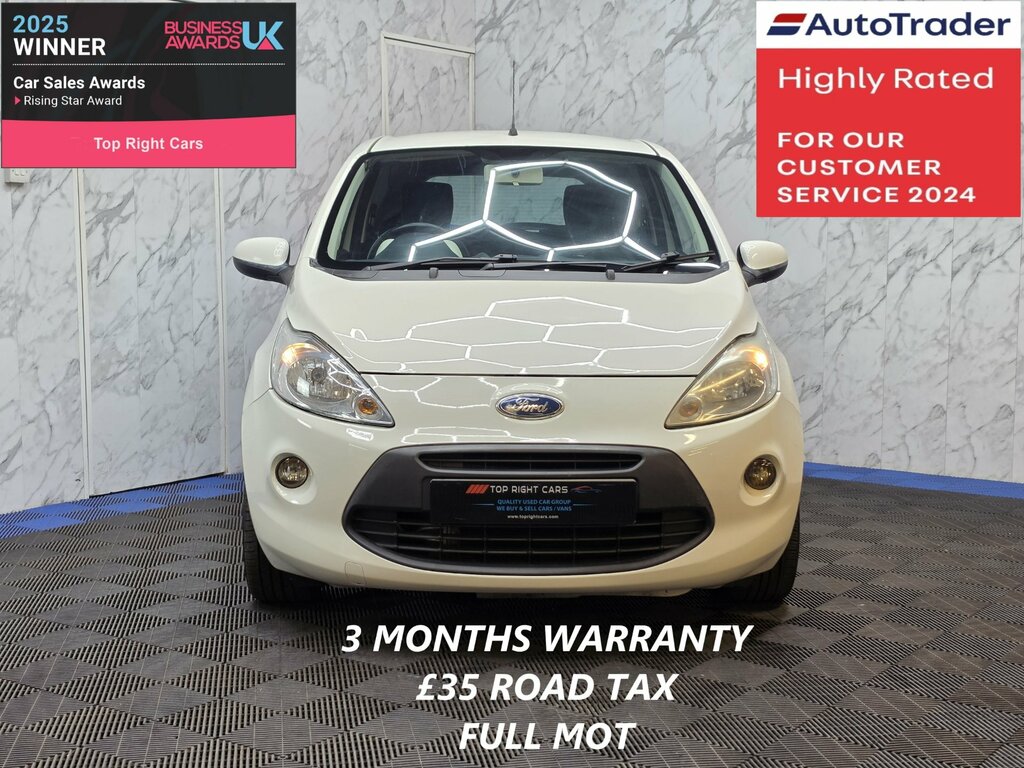 Ford KA 1.2 Zetec Hatchback Euro 5 Ss White #2