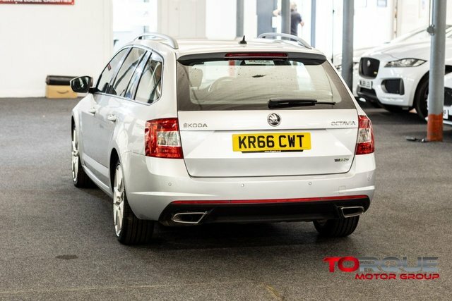 Skoda Octavia 2.0 Tdi Vrs Estate Euro 6 Ss KR66CWT Silver #6