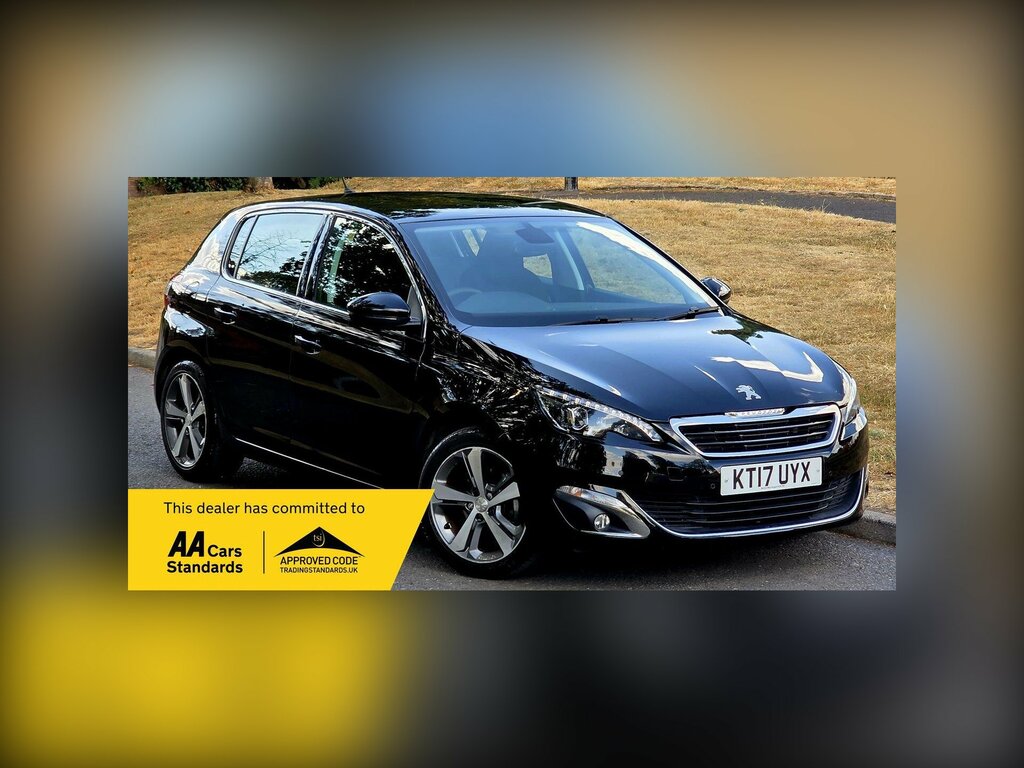 Peugeot 308 1.2 Puretech Allure Eat Euro 6 Ss KT17UYX Black