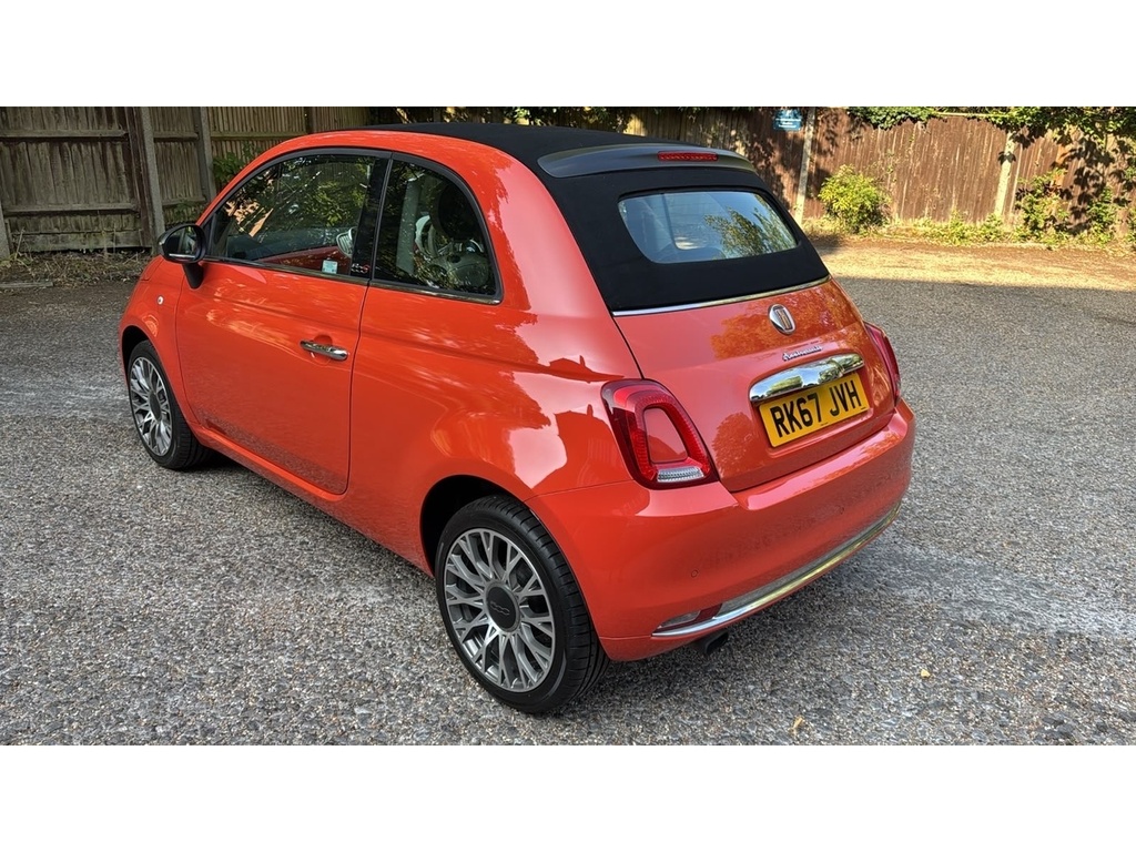 Fiat 500C 1.2 Anniversario Convertible Eur Red #6