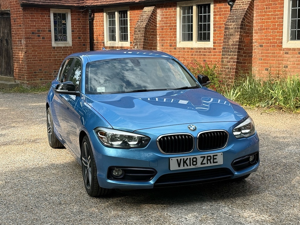 BMW 1 Series 1.5 118I Sport Hatchback Euro 6 VK18ZRE Blue #3