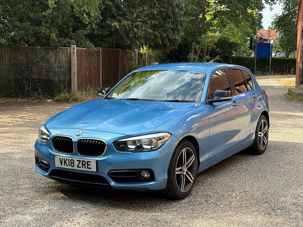 BMW 1 Series 1.5 118I Sport Hatchback Euro 6 VK18ZRE Blue #5