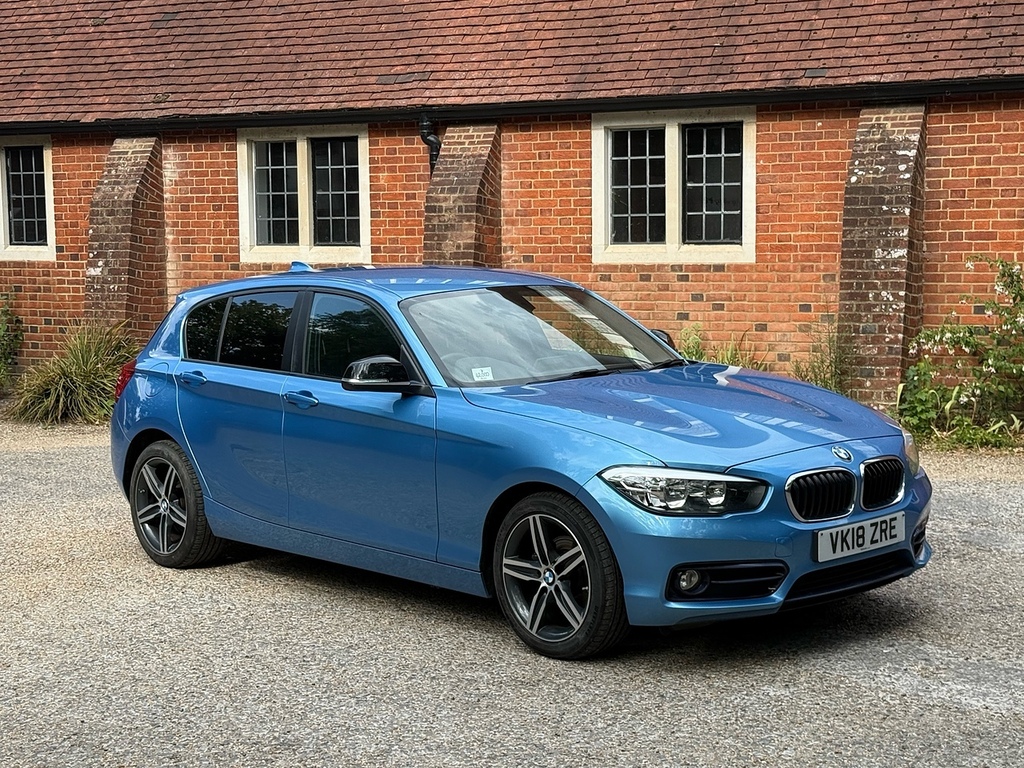 BMW 1 Series 1.5 118I Sport Hatchback Euro 6 VK18ZRE Blue