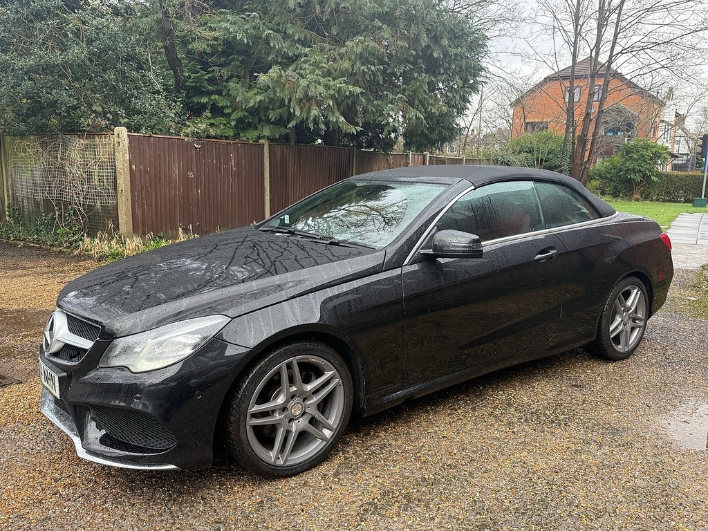 Mercedes-Benz E Class 2.1 E220 Cdi Amg Sport Cabriolet Black #6