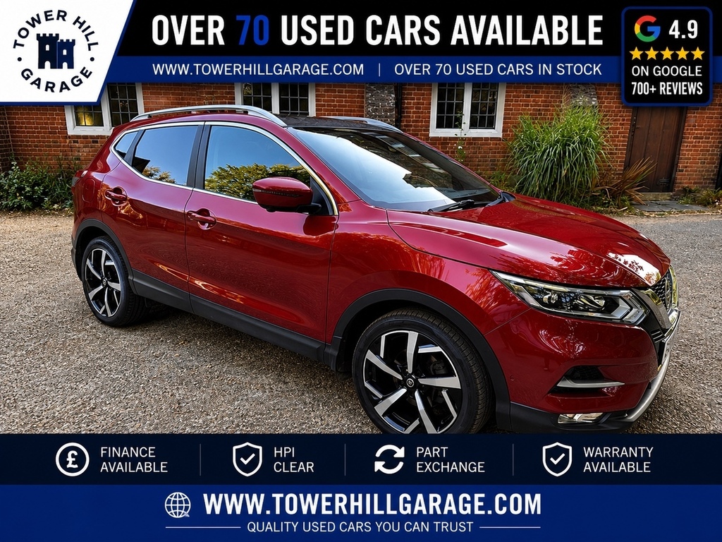 Nissan Qashqai 1.3 Dig-t Tekna Suv Dct Euro 6 S Red