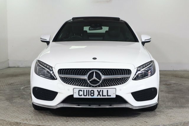 Mercedes-Benz C Class 2.0 C200 Amg Line Premium Plus Coupe White #2