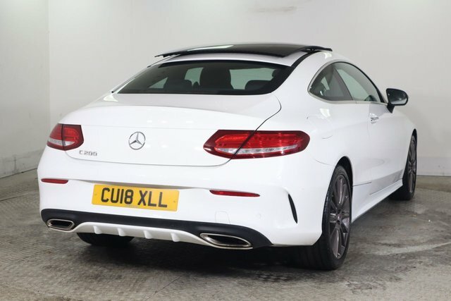 Mercedes-Benz C Class 2.0 C200 Amg Line Premium Plus Coupe White #4