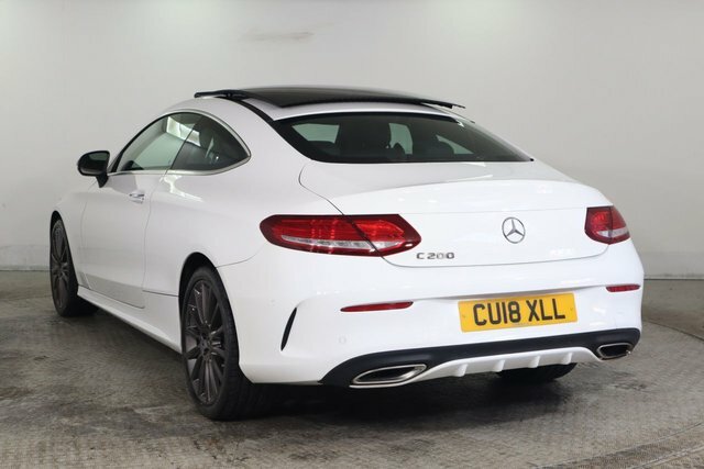 Mercedes-Benz C Class 2.0 C200 Amg Line Premium Plus Coupe White #6