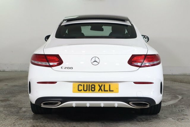 Mercedes-Benz C Class 2.0 C200 Amg Line Premium Plus Coupe White #5