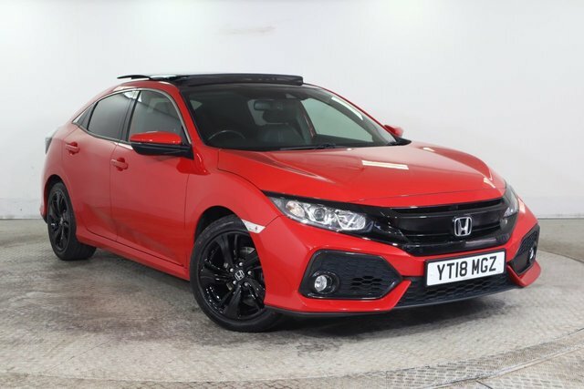 Honda Civic 1.0 Vtec Turbo Ex Hatchback Cvt Euro 6 Red