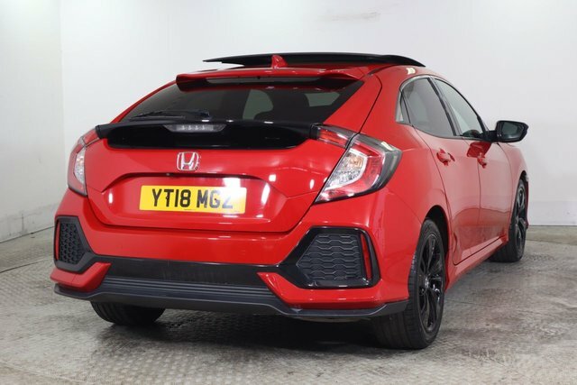 Honda Civic 1.0 Vtec Turbo Ex Hatchback Cvt Euro 6 Red #4