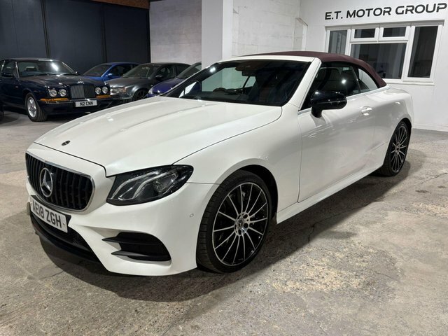 Mercedes-Benz E Class 3.0 E350d V6 Amg Line Cabriolet G-tronic 4Matic E White