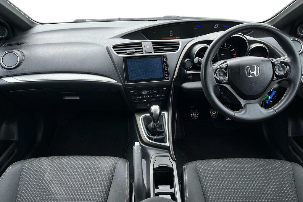 Honda Civic 1.8 I-vtec Se Plus Navi Euro 6 White #10