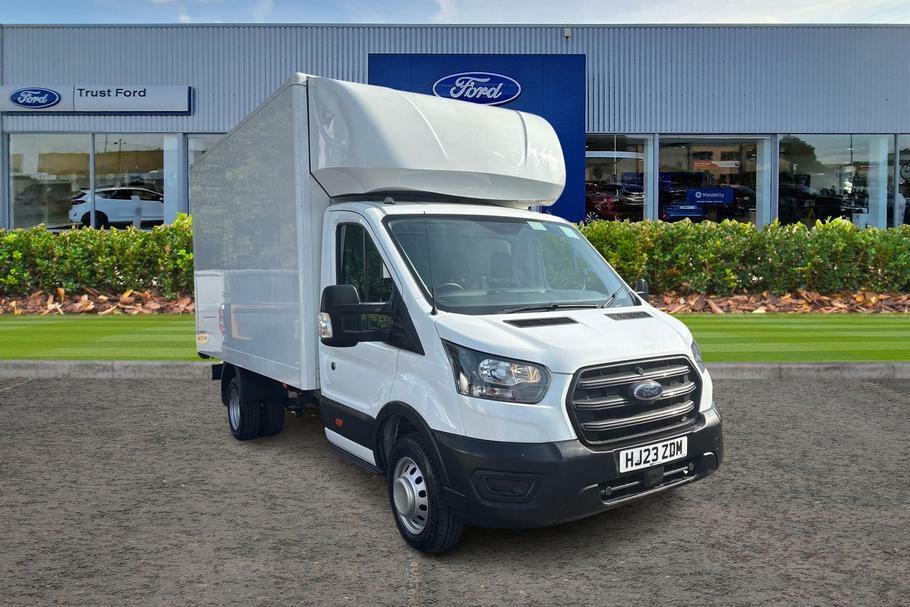 Ford Transit Custom 350 Leader L4 Elwb Luton Van Rwd 2.0 Ecoblue 130Ps HJ23ZDM White