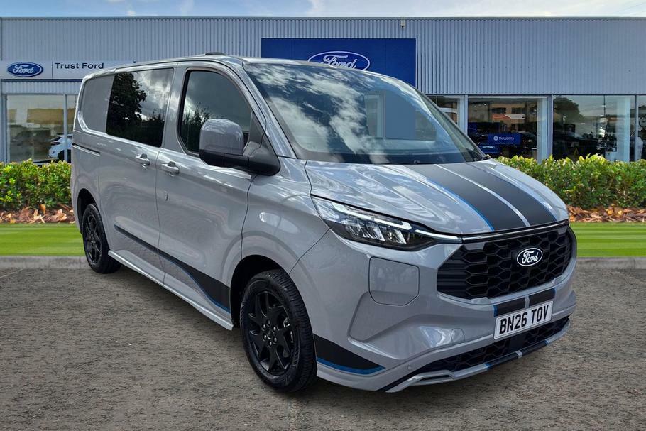 Ford Transit Custom 320 Sport L2 Lwb Double Cab In Van Fwd 2.5 Ph Grey