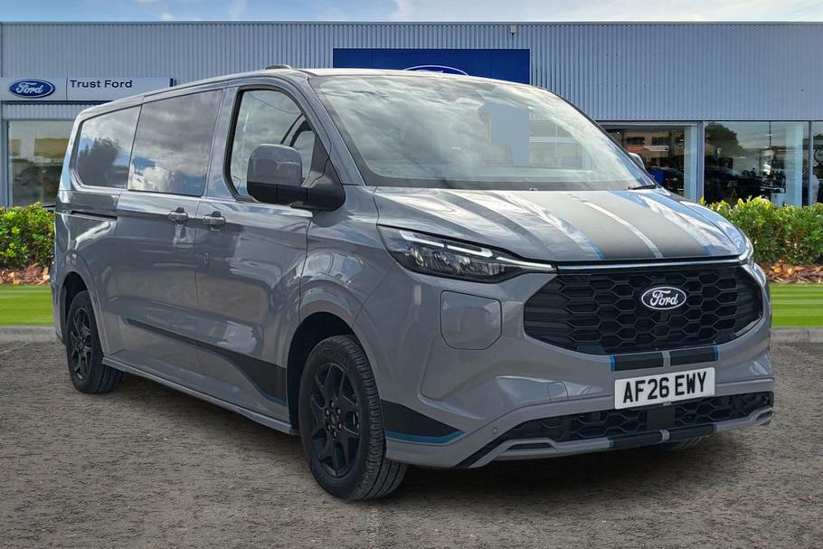 Ford Transit Custom 320 Sport L2 Lwb Double Cab In Van Fwd 2.5 Ph Grey