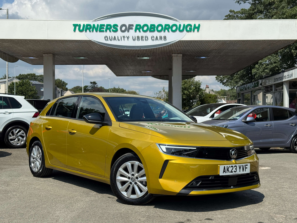 Vauxhall Astra 1.2L Turbo Design Yellow
