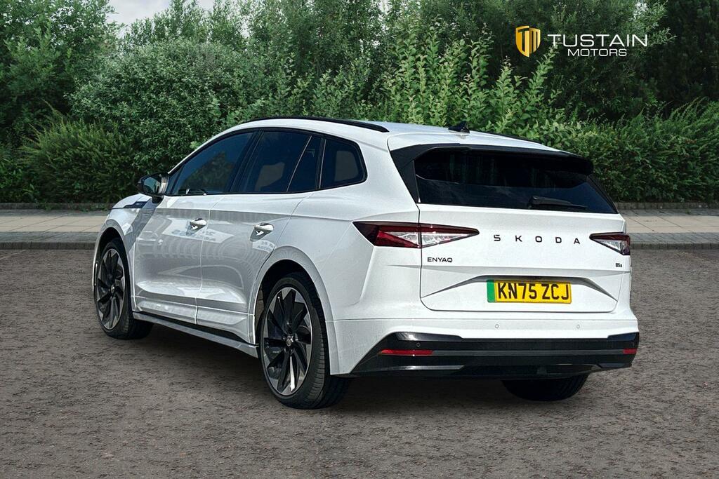 Skoda ENYAQ Iv E 265Ps 80X Sportline 82 Kwh Awd Blue #4