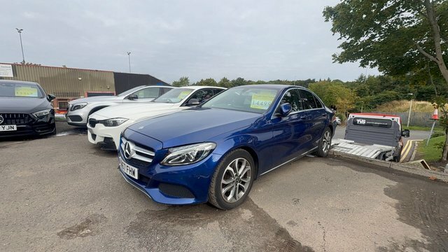 Mercedes-Benz C Class 2.0 C200 Sport Saloon G-tronic Euro 6 Blue