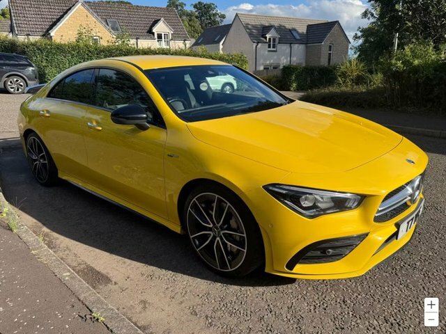 Mercedes-Benz CLA Class 2.0 Cla35 Amg Premium Coupe 7G-dct 4M Yellow