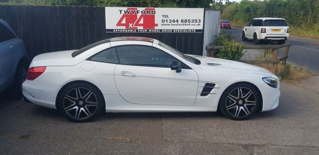 Mercedes-Benz SL Class 3.0 Sl400 V6 Amg Line Roadster G-tronic LL16ZGR White #6
