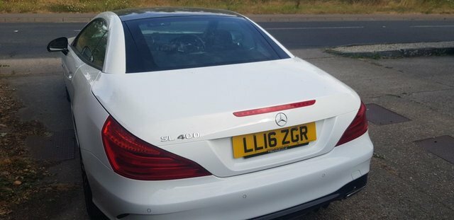 Mercedes-Benz SL Class 3.0 Sl400 V6 Amg Line Roadster G-tronic LL16ZGR White #2