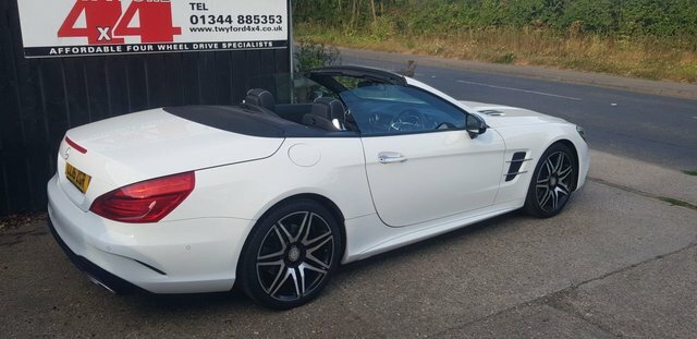 Mercedes-Benz SL Class 3.0 Sl400 V6 Amg Line Roadster G-tronic LL16ZGR White #4