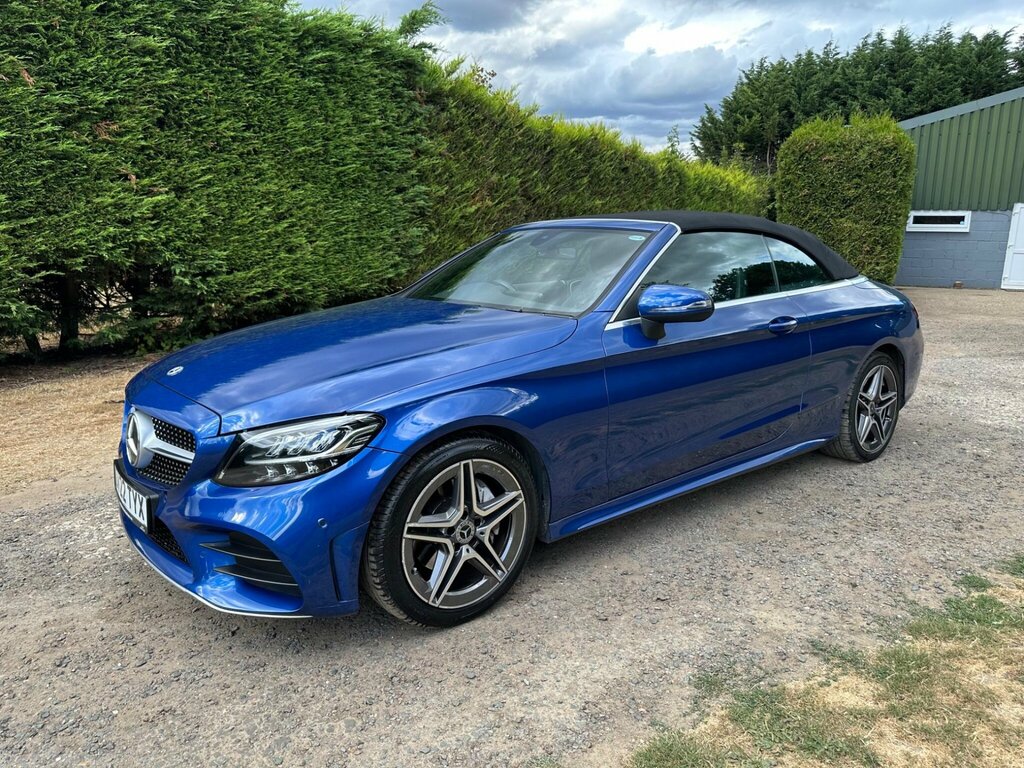Mercedes-Benz C Class 1.5 C200 Mhev Amg Line Edition Cabriolet G-tronic Blue #4