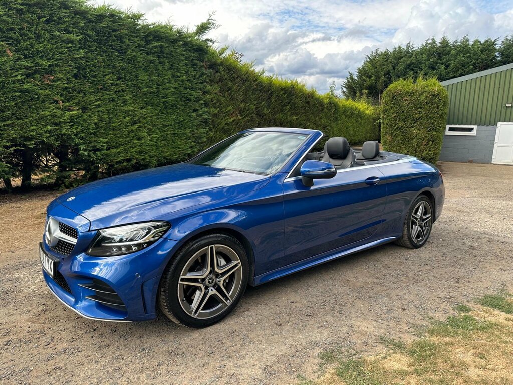 Mercedes-Benz C Class 1.5 C200 Mhev Amg Line Edition Cabriolet G-tronic Blue