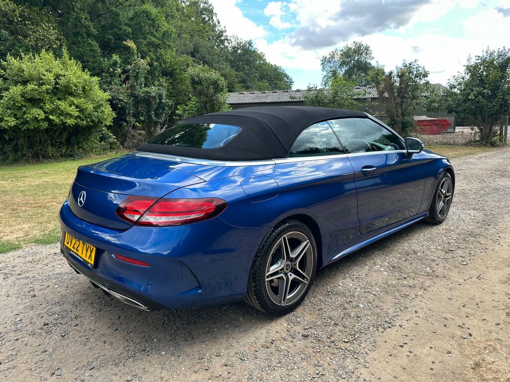 Mercedes-Benz C Class 1.5 C200 Mhev Amg Line Edition Cabriolet G-tronic Blue #5