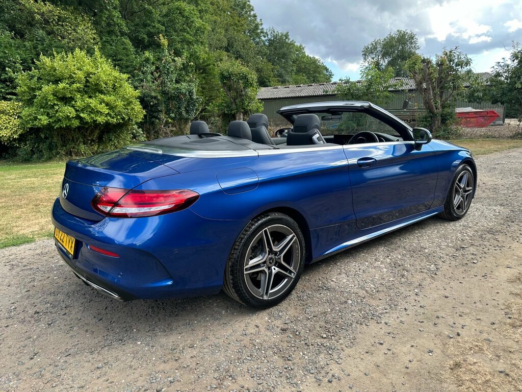 Mercedes-Benz C Class 1.5 C200 Mhev Amg Line Edition Cabriolet G-tronic Blue #2