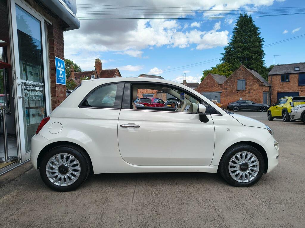 Fiat 500 1.2 Lounge Hatchback Euro 6 Ss White #4
