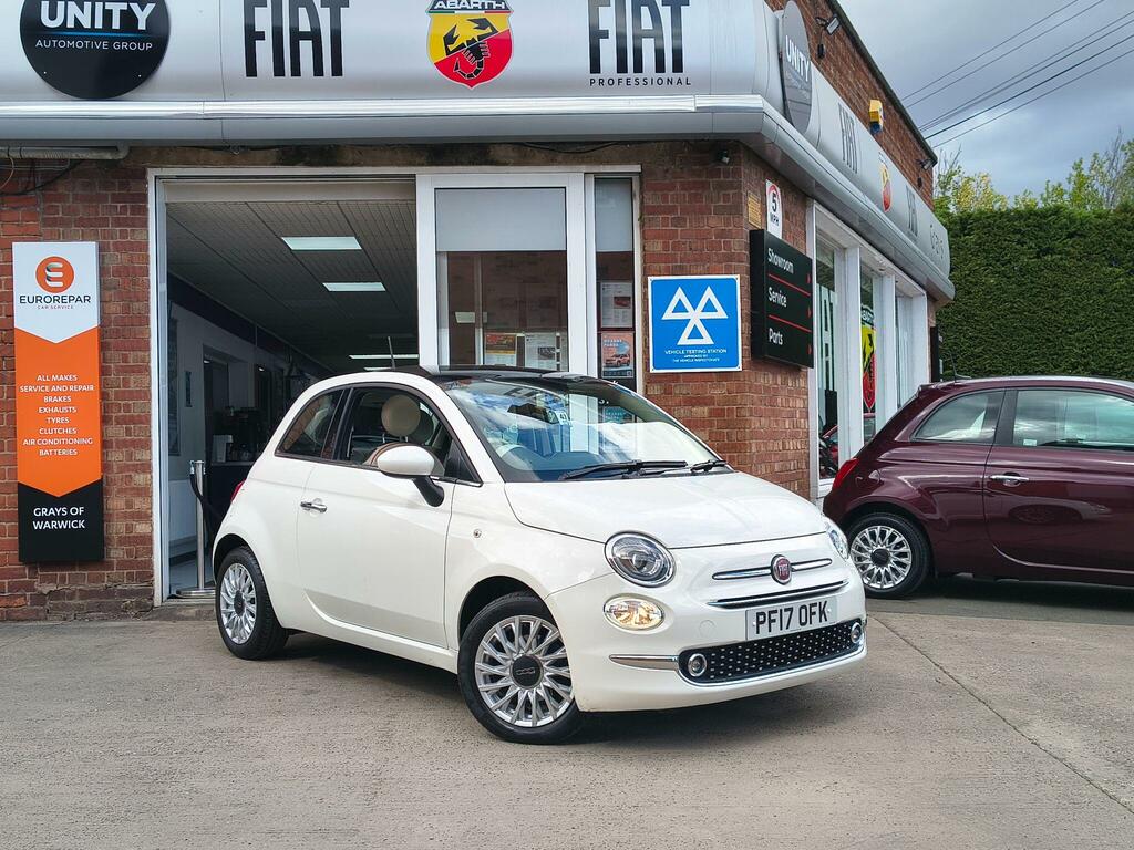 Fiat 500 1.2 Lounge Hatchback Euro 6 Ss White