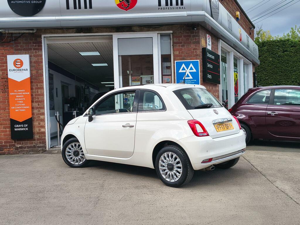 Fiat 500 1.2 Lounge Hatchback Euro 6 Ss White #3