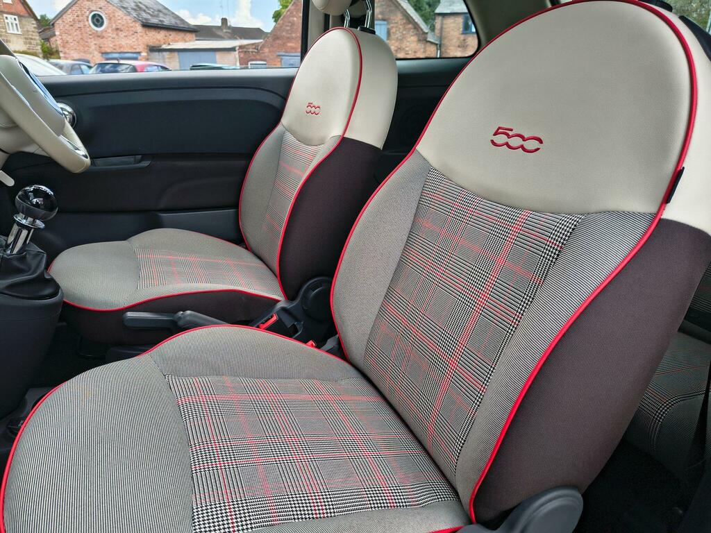 Fiat 500 1.2 Lounge Hatchback Euro 6 Ss White #2
