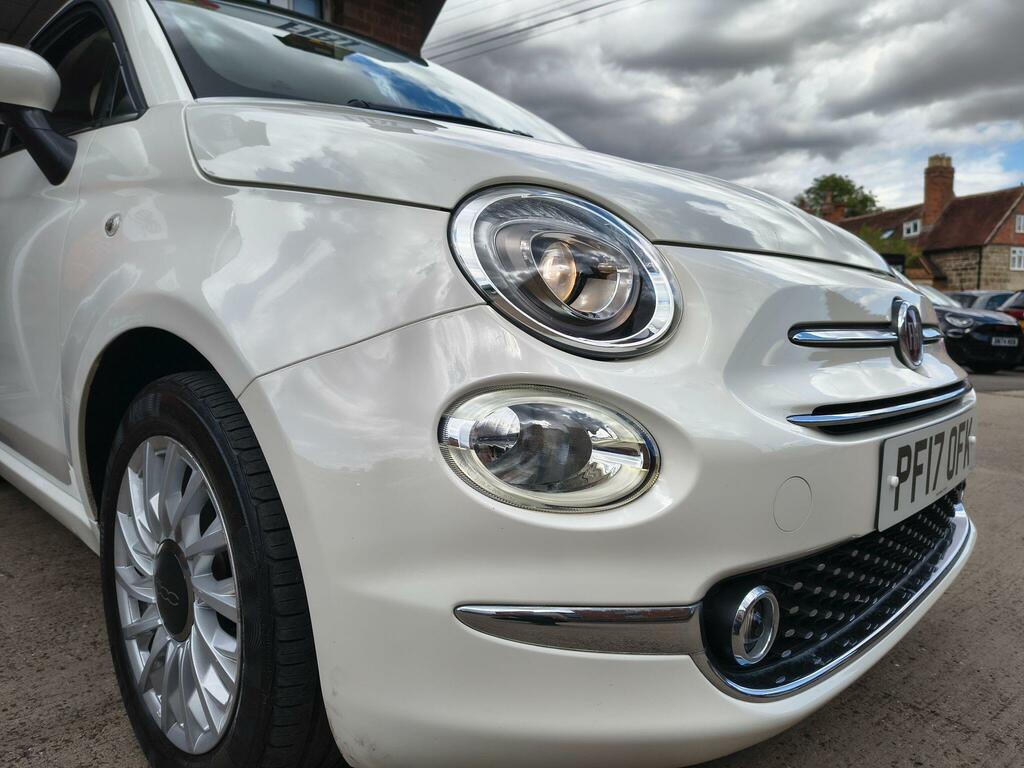 Fiat 500 1.2 Lounge Hatchback Euro 6 Ss White #6