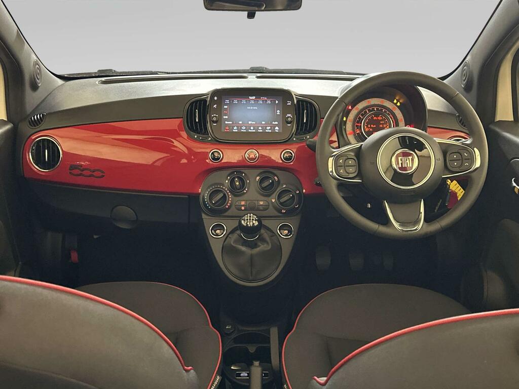 Fiat 500C 1.0 Mhev Red Convertible Euro 6 White #2