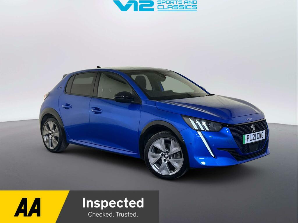 Peugeot e-208 50Kwh Gt Premium Hatchback 136 Blue