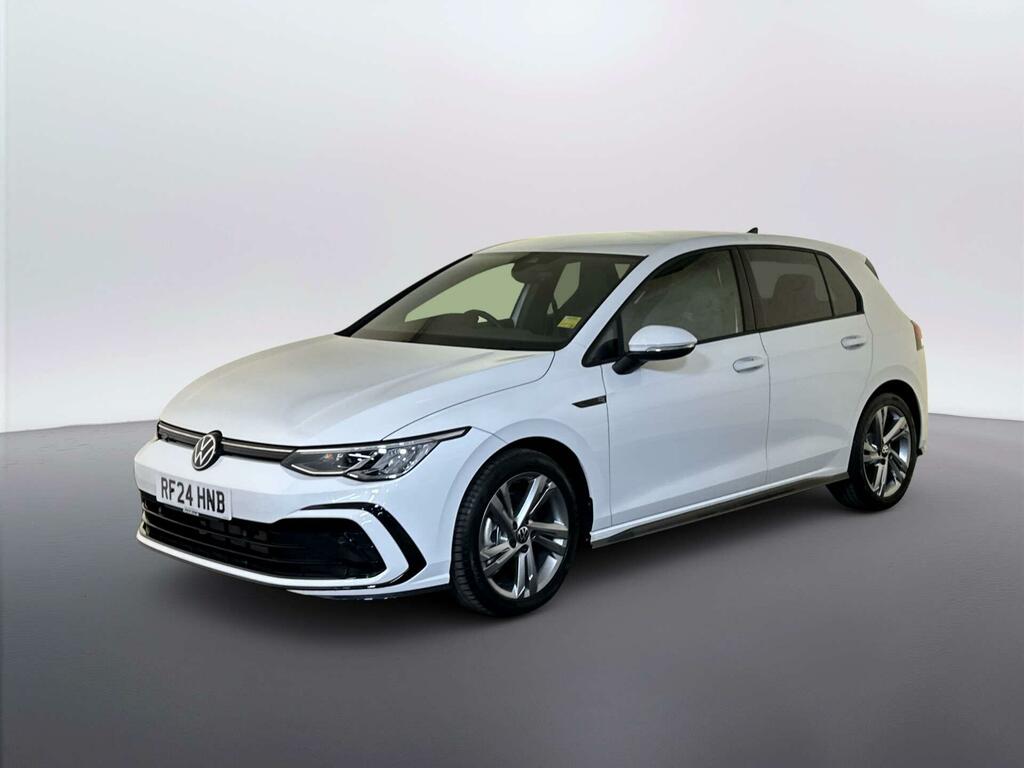 Volkswagen Golf 1.5 Etsi Mhev R-line Hatchback Hybrid D White #4