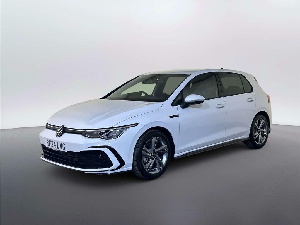 Volkswagen Golf 1.5 Etsi Mhev R-line Hatchback Hybrid D White #4