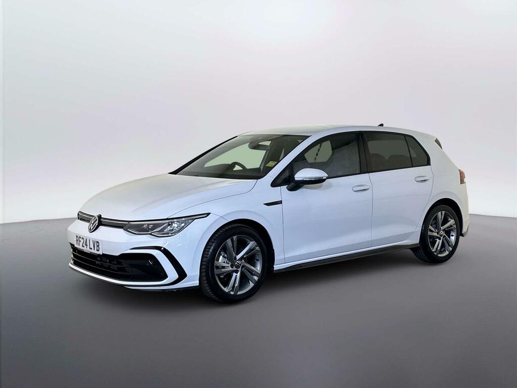 Volkswagen Golf 1.5 Etsi Mhev R-line Hatchback Hybrid D White #4